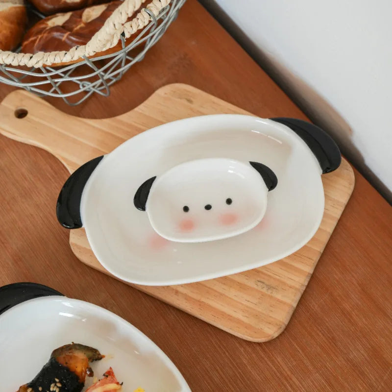 Cute Puppy Shaped Sushi Plate Set | Fun Dining Experience