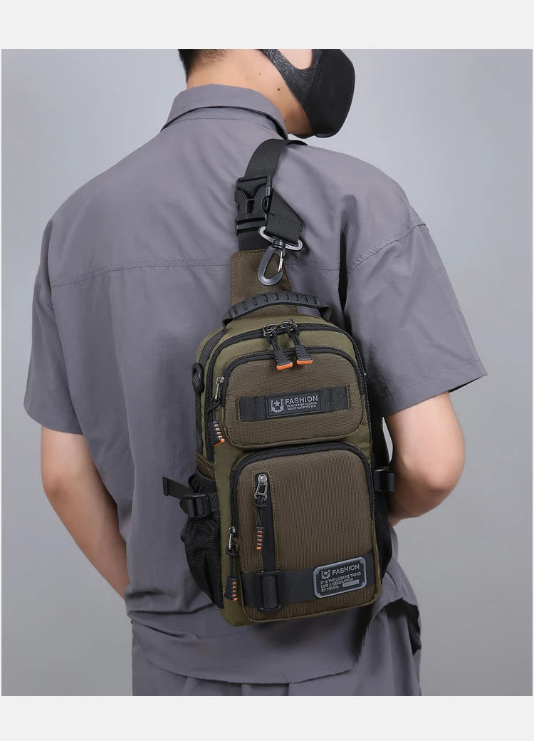 Men's Fashion Oxford Waist Pack | Versatile Casual Chest Bag