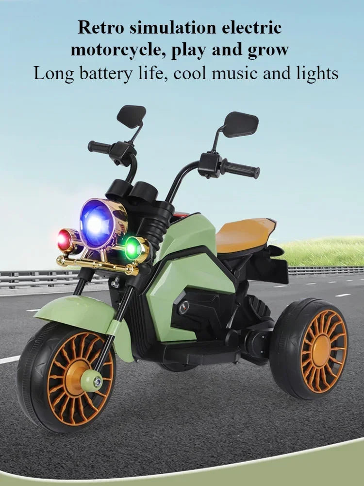Kids Electric Motorcycle Toy | Safe Ride-On with Music & Lights