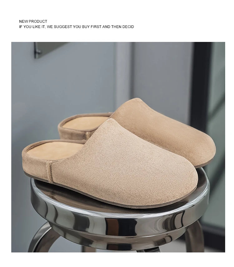 Comfortable Unisex Leather Slip-On Mules | Summer & Spring Flats