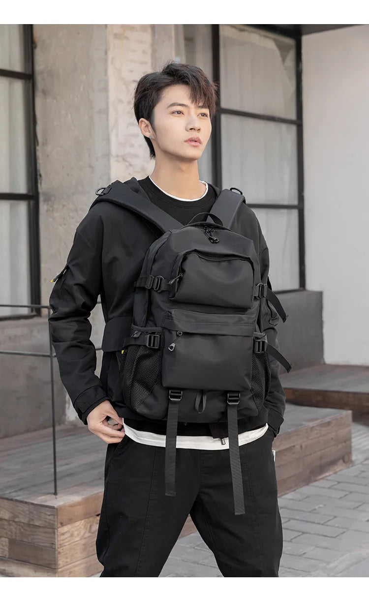 Functional Large Capacity Men's Backpack for Travel and School