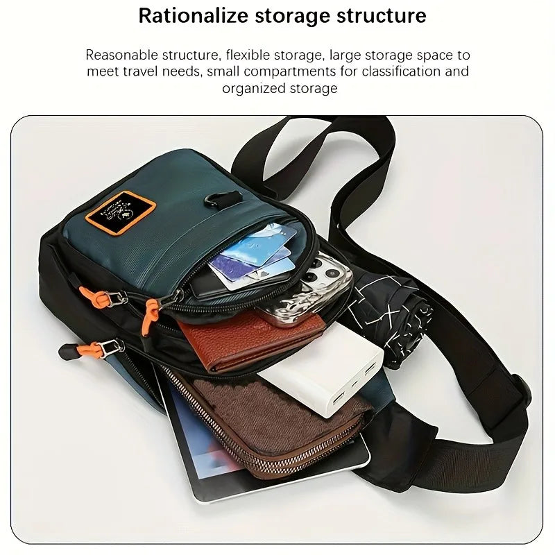 Men's Waterproof Outdoor Hiking & Travel Shoulder Bag