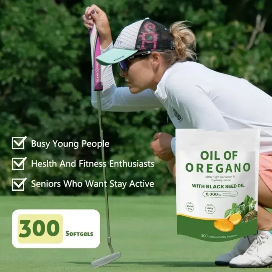 300 Capsules Oil of Oregano & Black Seed Oil | Natural Antioxidants