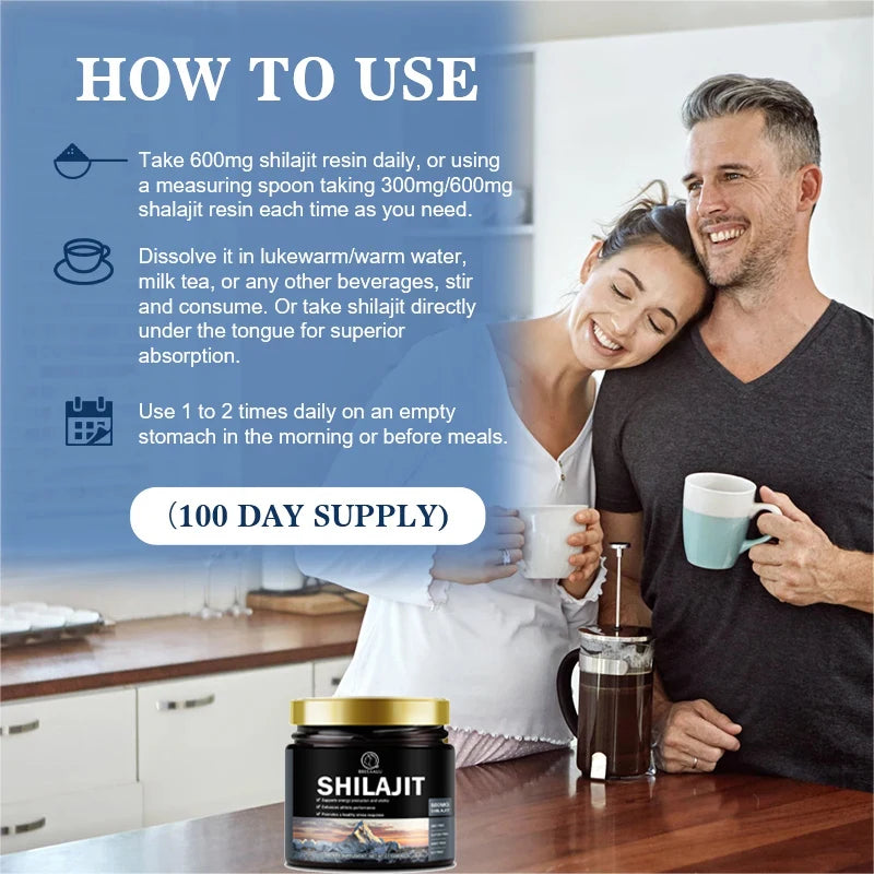 Natural Shilajit Resin Supplements for Immune & Physical Health
