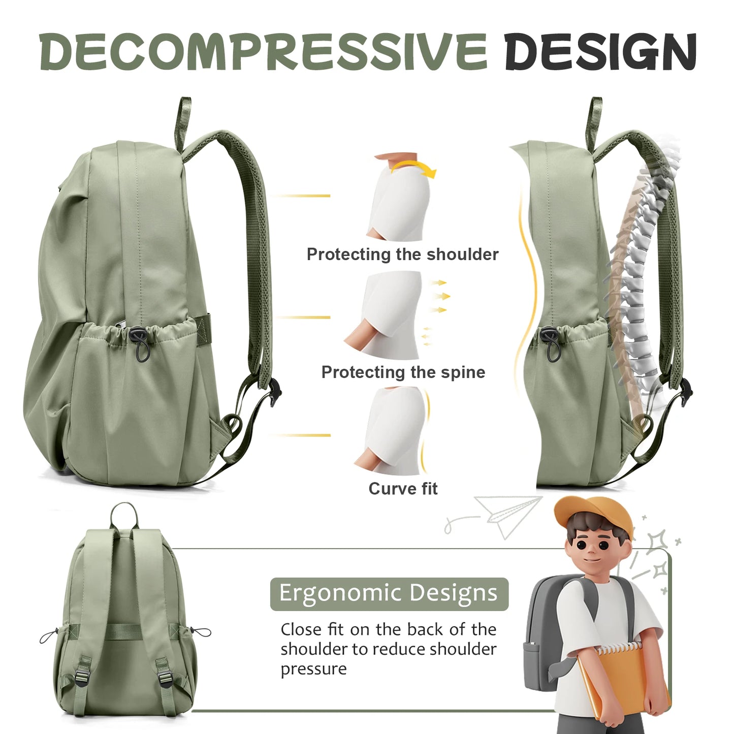 Stylish Laptop Backpack | Anti-Theft Design for Work and School