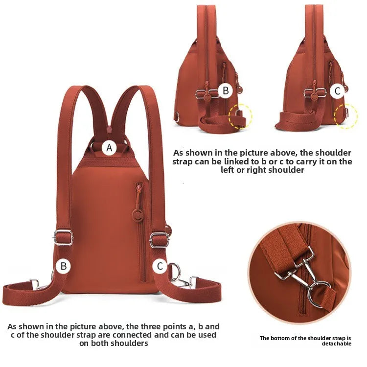 Large-Capacity Crossbody Chest Bag | Versatile Portable Backpack