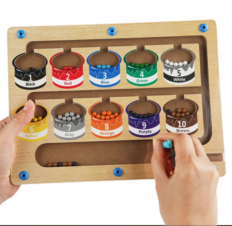 Children's Montessori Magnetic Pen Ball Game | Fun Learning Toy