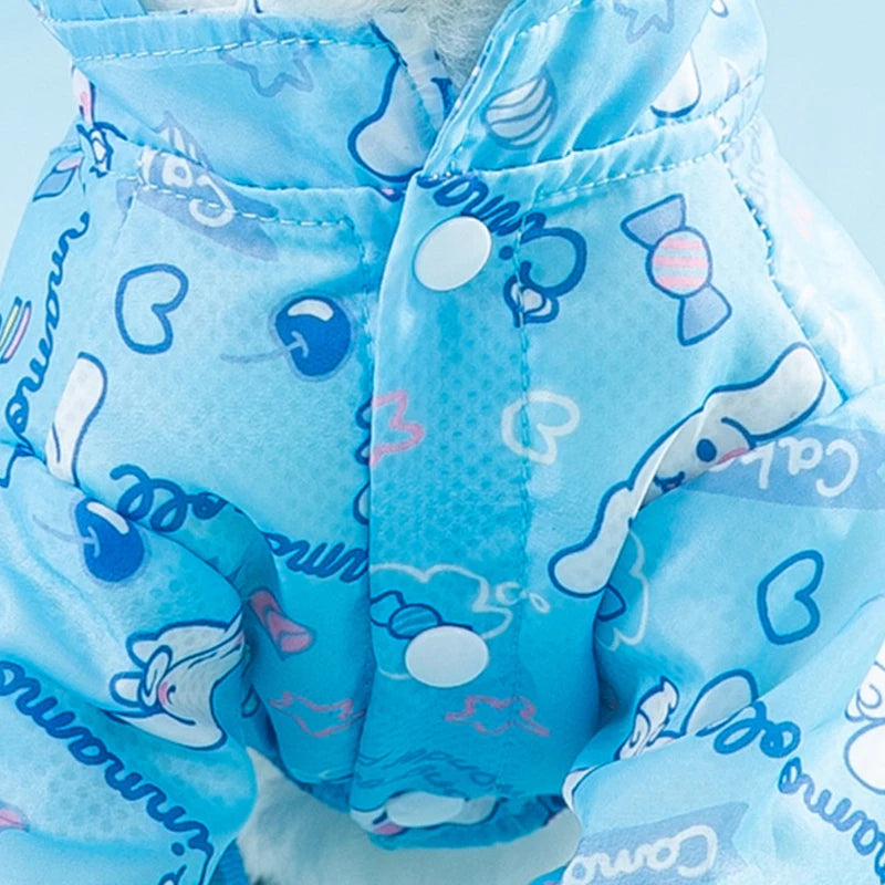 Stylish Waterproof Pet Raincoat for Dogs of All Sizes