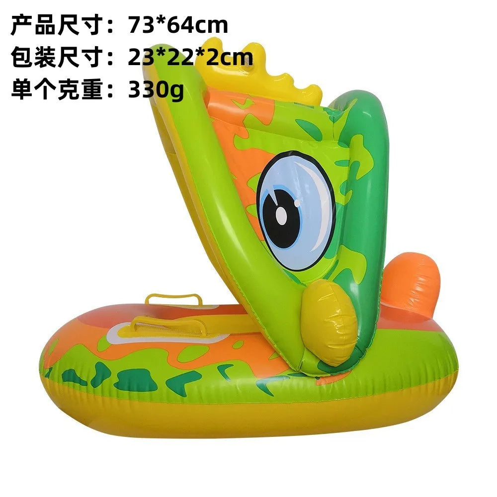Inflatable Baby Swimming Ring with Parasol | Safe Pool Float