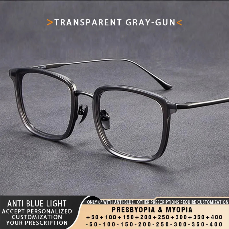 Vintage Square Anti Blue Light Glasses | Unisex Adjustable Eyewear