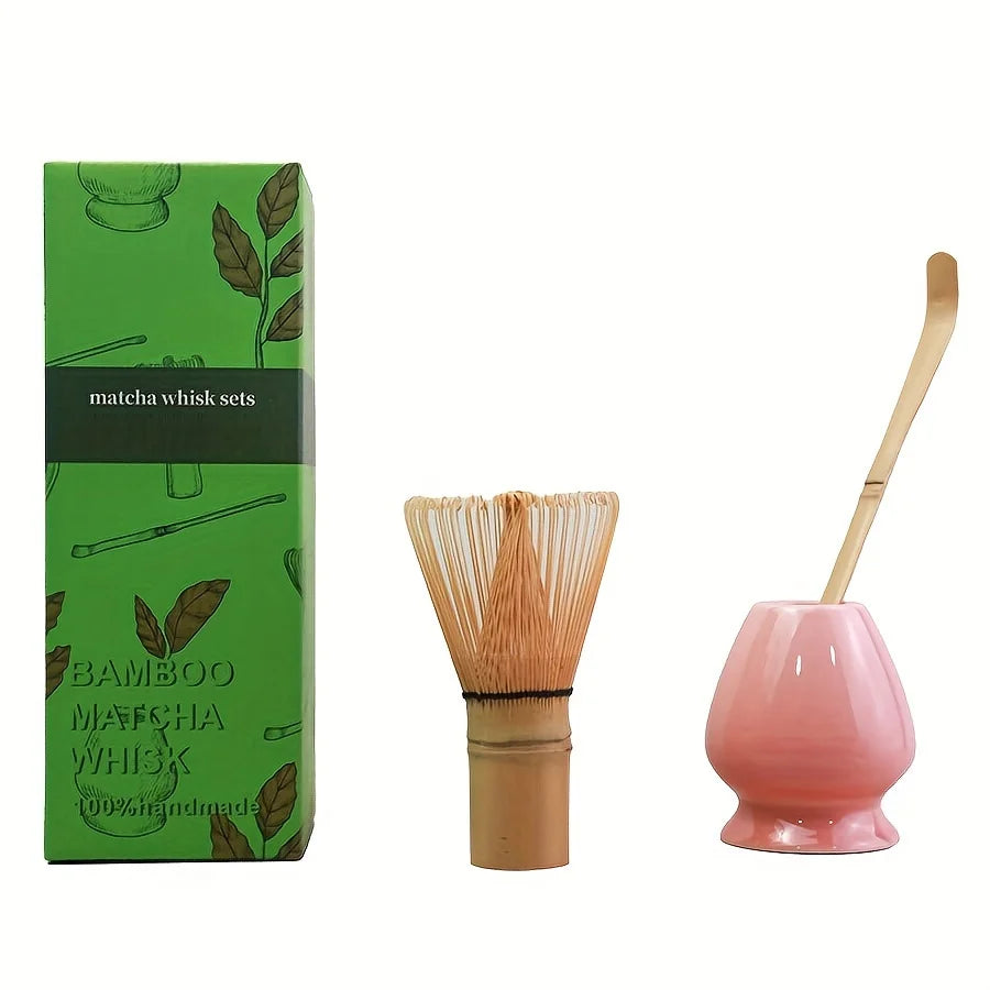 3-Piece Matcha Set | Bamboo Whisk and Ceramic Tea Tools