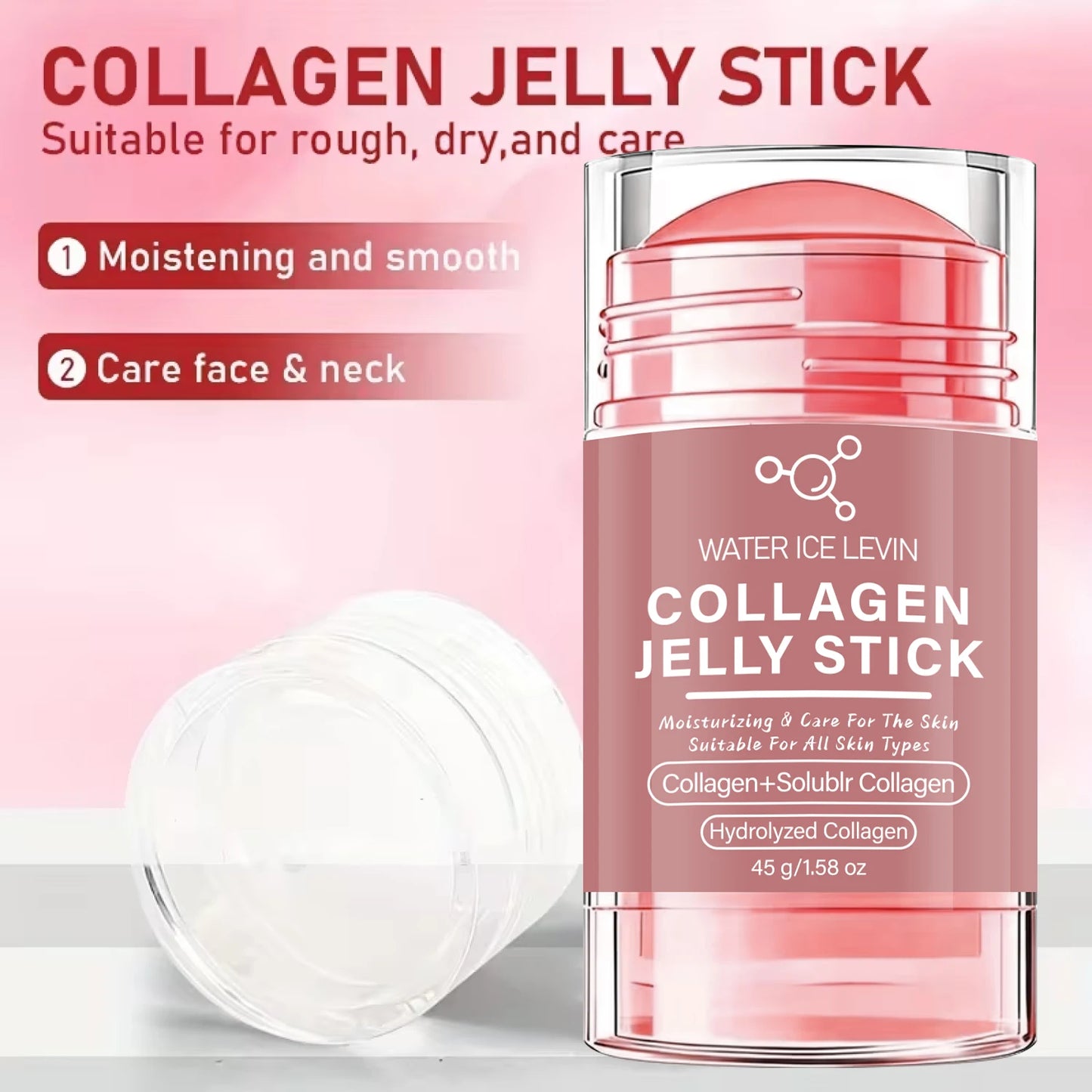 Collagen Jelly Stick with Hyaluronic Acid & Vitamin C | Moisturizing Face Stick