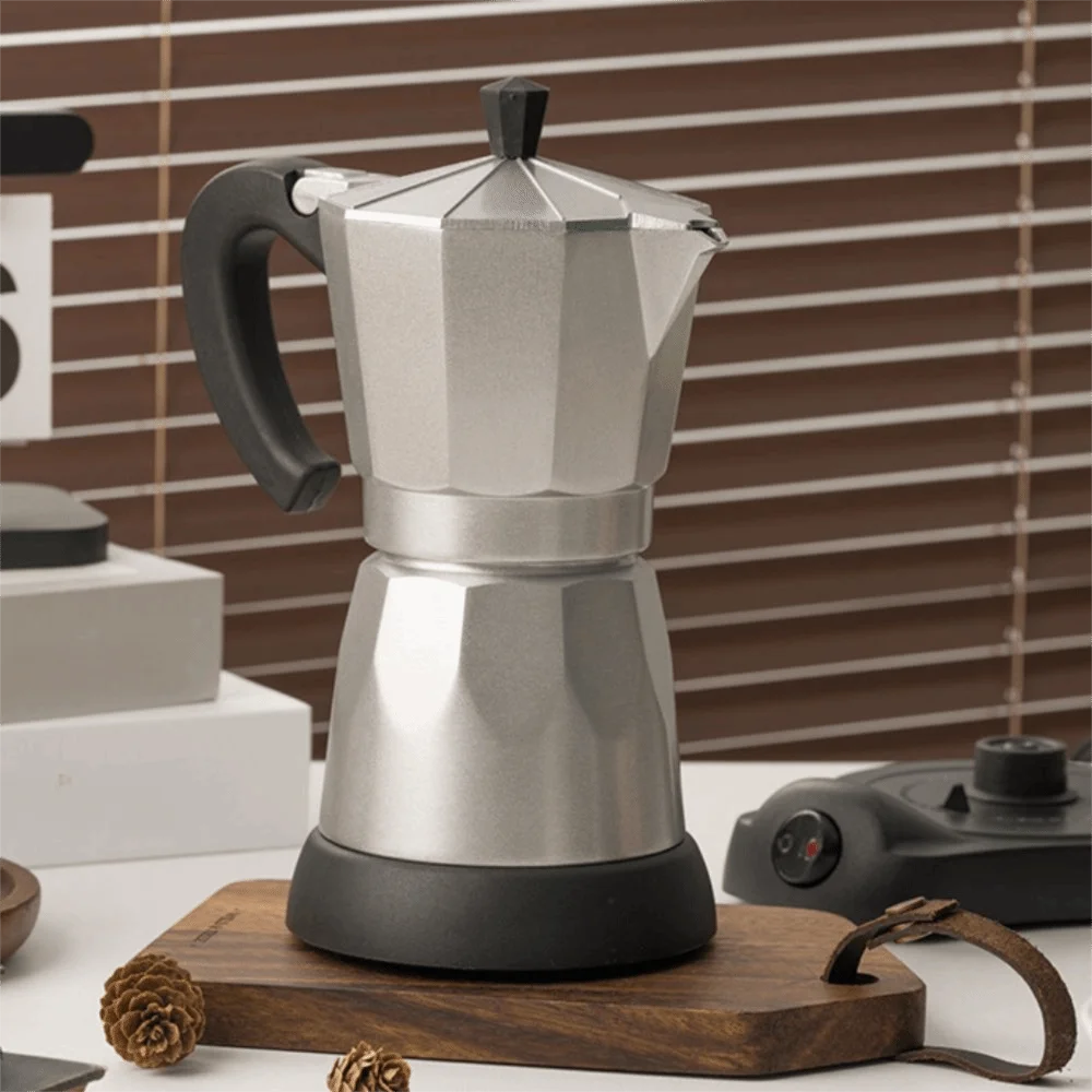 Detachable Electric Espresso Mocha Pot | Fast Brewing Coffee Maker