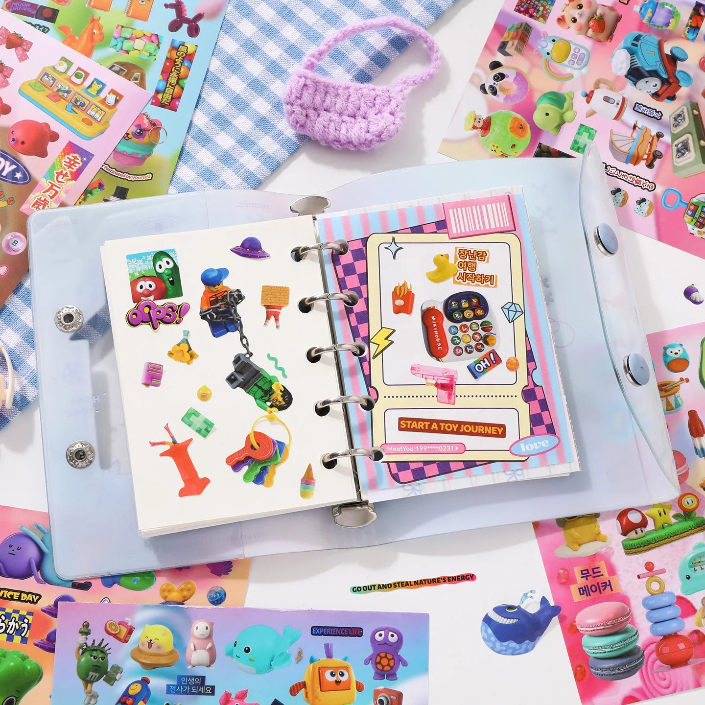 Cute Decorative Sticker Book | 30 Sheets Stationery Gift for Kids