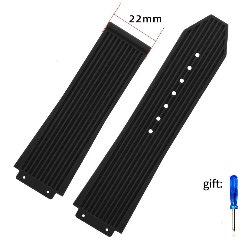 Waterproof Silicone Rubber Watch Strap | Replacement Band