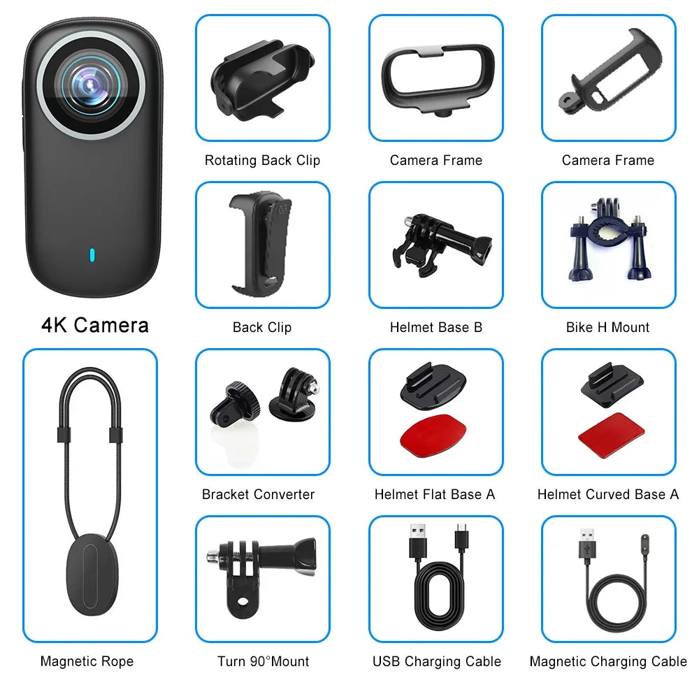 4K WiFi Waterproof Sports Camera | Outdoor Magnetic Action Cam