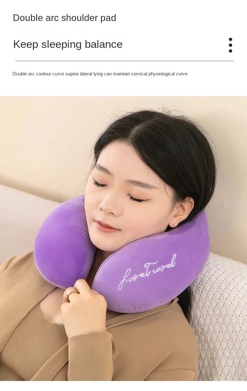Comfortable U-Shaped Neck Pillow for Travel | Soft Support Cushion