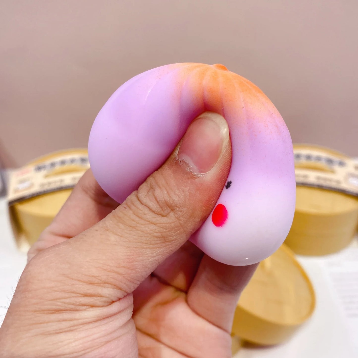 2026 New 2Pcs Steamer Bao Bun Squishy Simulation Pan-Fried Dumpling Slow Rising Squeeze Anti Stress Relief Adult Desk Gadget