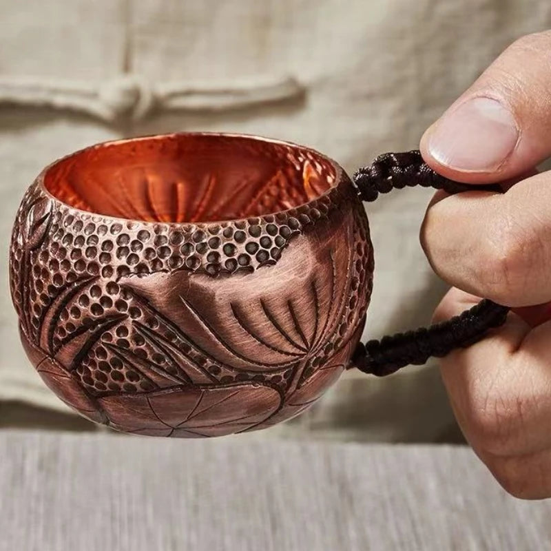 Handcrafted Pure Copper Coffee Mug | Vintage Moscow Mule Tumbler