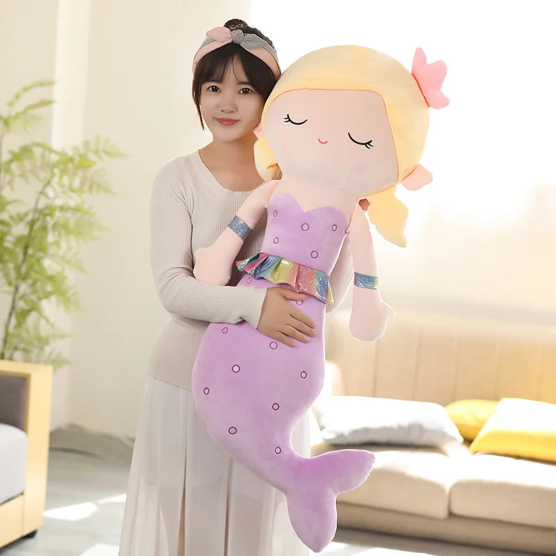 Mermaid Plush Toys | Soft Cozy Throw Pillow for Kids