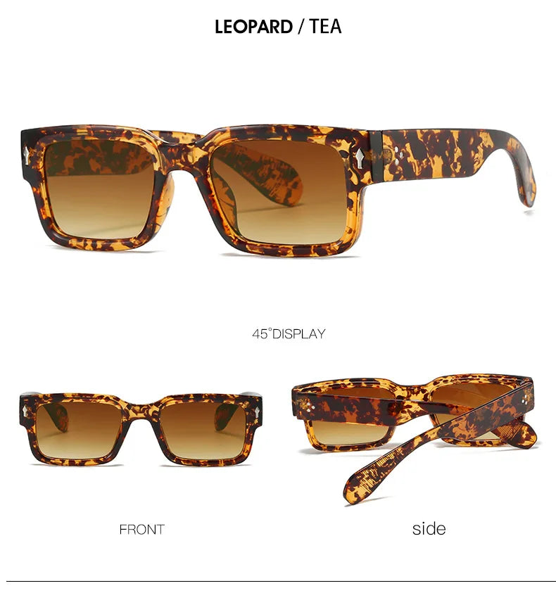 Stylish Rivet Sunglasses | Retro UV400 Eyewear for Everyone