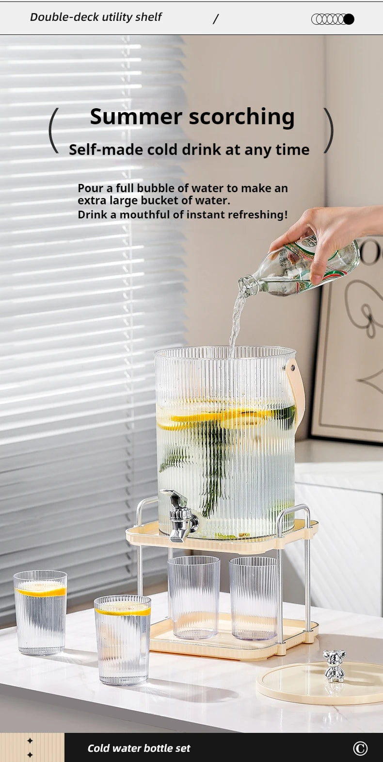 Cold Water Kettle with Faucet | Ultimate Beverage Dispenser