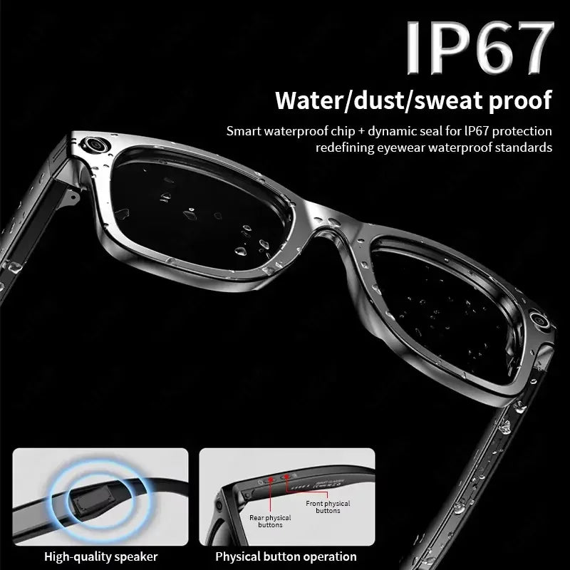 AI Smart Glasses with 13MP Camera & Language Translation