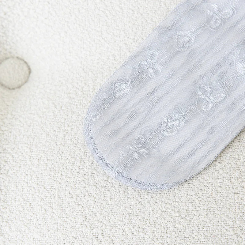 Ultra-Thin Transparent Lace Ruffle Socks for Women | Summer Style