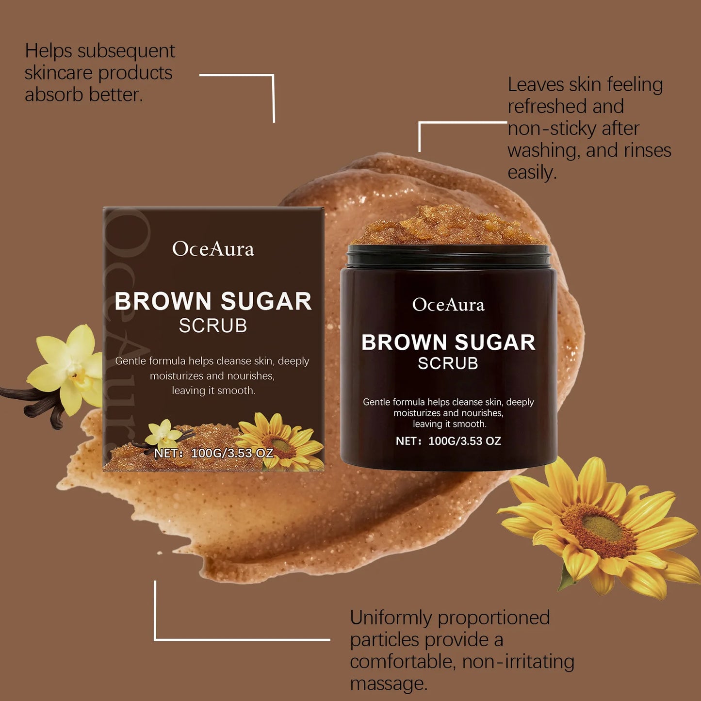 Exfoliating Brown Sugar Scrub for Body | Deep Clean & Moisturize