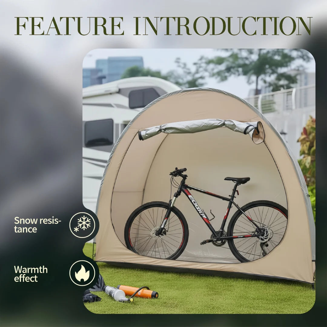 Portable Thickened Oxford Cloth Bike Shelter Tent for Outdoor Travel