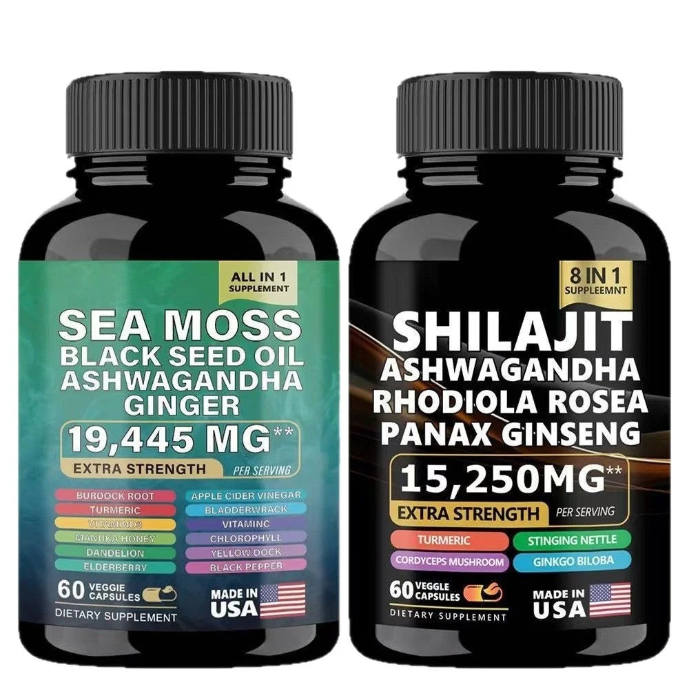 Organic Shilajit Capsules & Sea Moss | Natural Health Boost