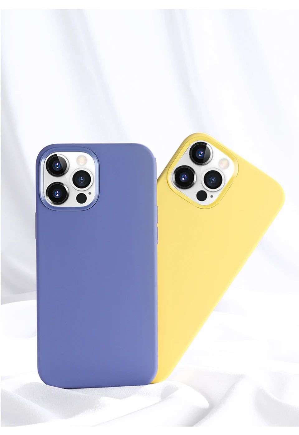 Luxury Liquid Silicone Phone Case for iPhone 11-16 Pro Max & Plus
