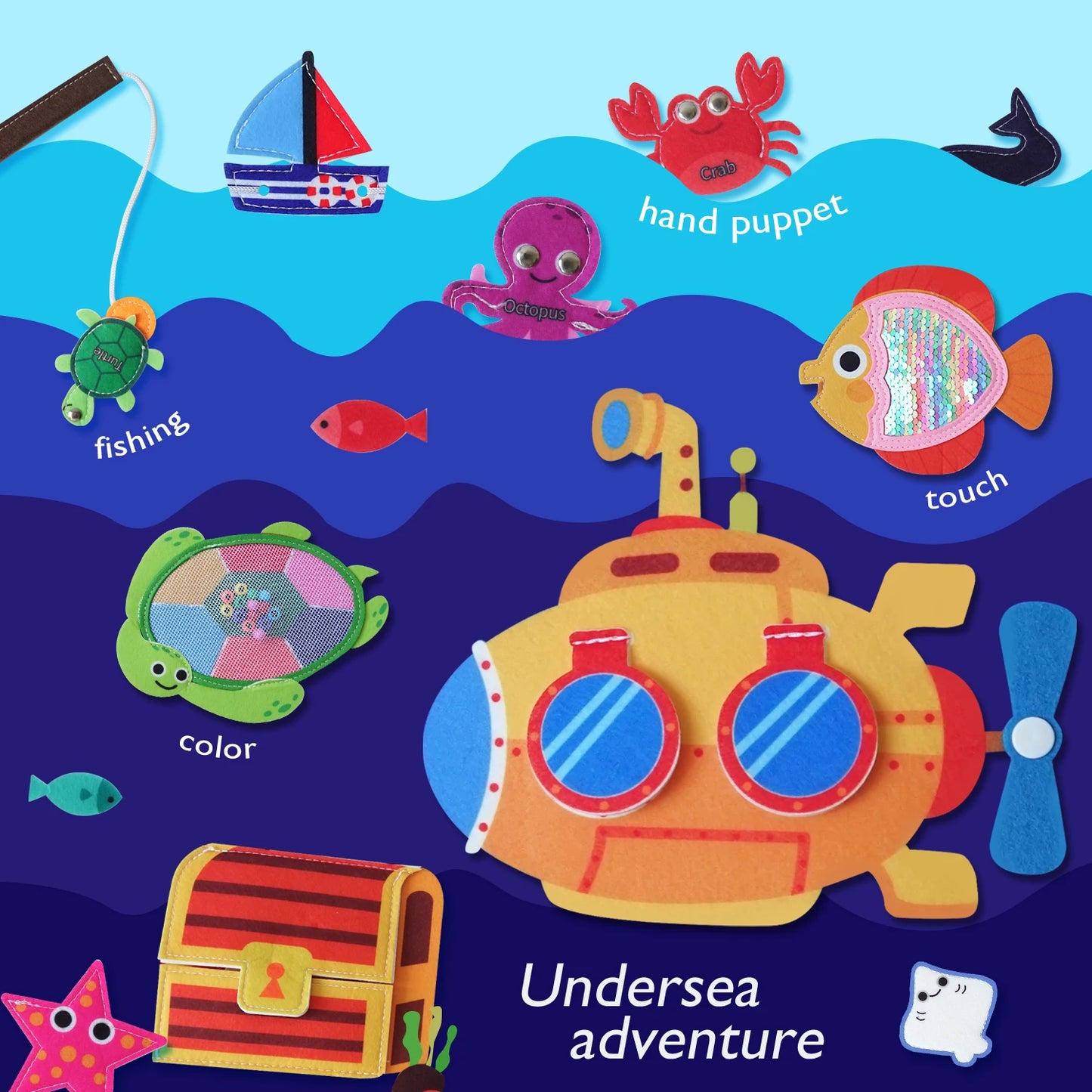 Interactive Montessori Busy Board | Engaging Travel Toy for Toddlers