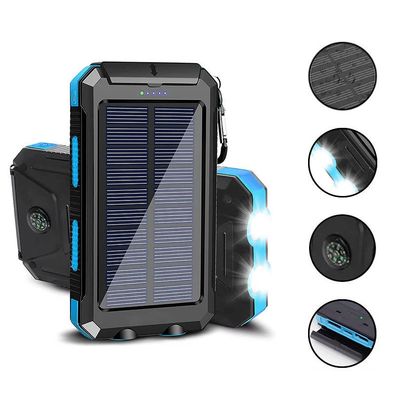 200000mAh Solar Power Bank | Fast Charging Portable Charger