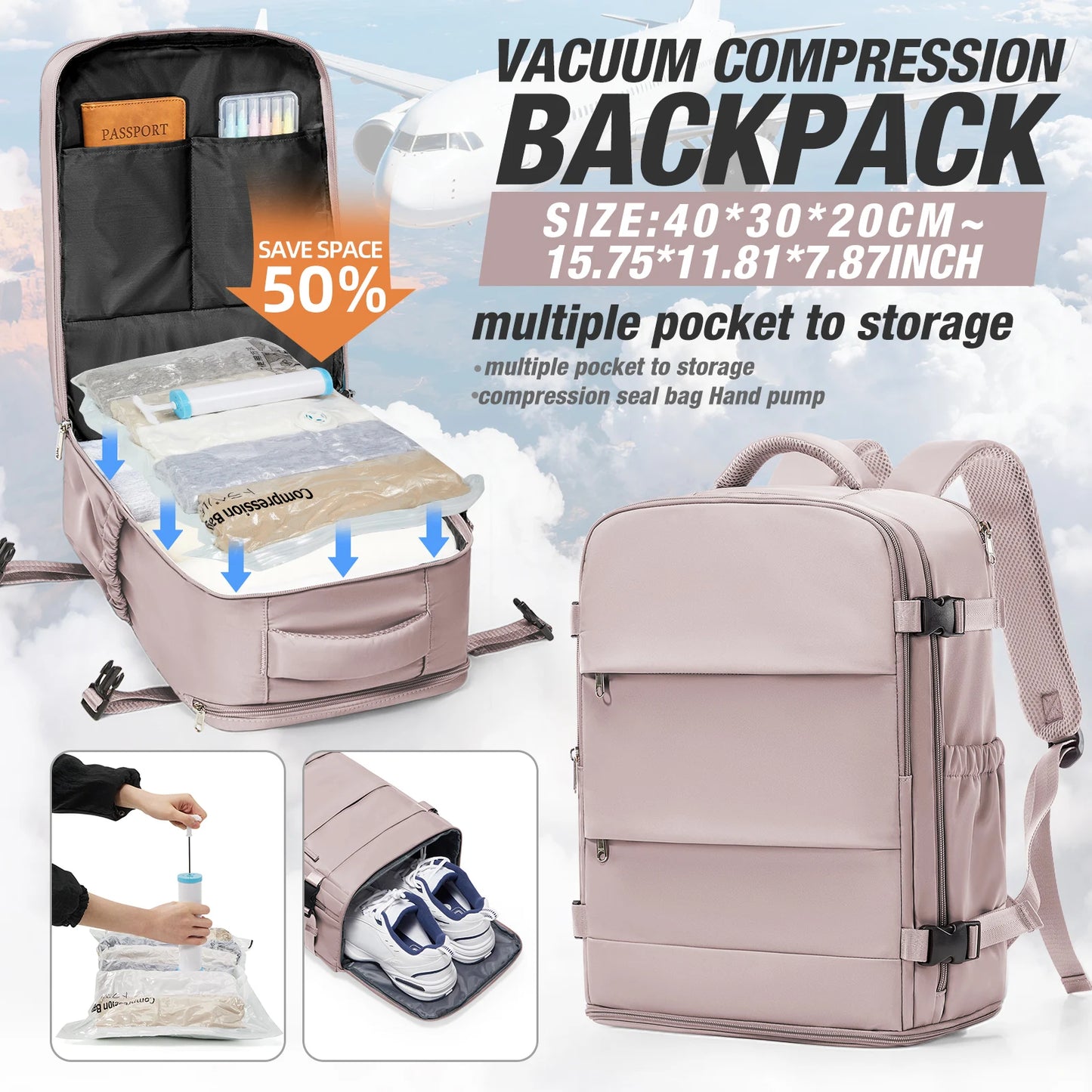 Versatile Travel Backpack | Unisex Outdoor Laptop Bag for Students