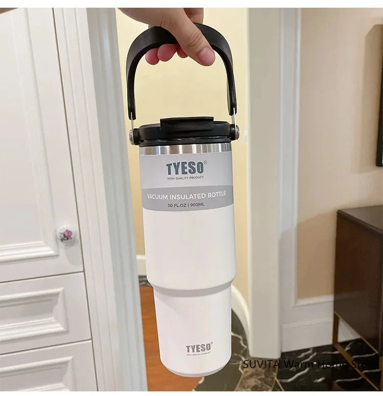 Large Capacity Stainless Steel Coffee Tumbler | Thermal Insulated Mug