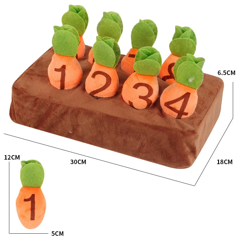 Educational Baby Plush Carrot & Radish Interaction Toy