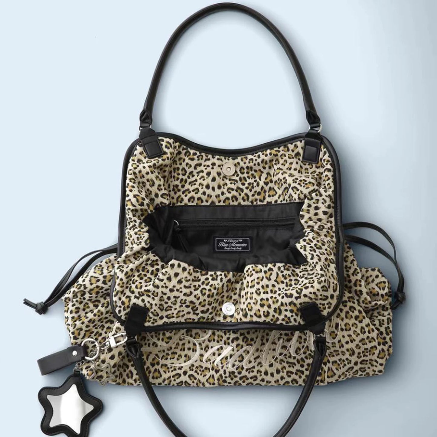 Large Capacity Leopard Print Tote Bag | Trendy Shoulder Handbag