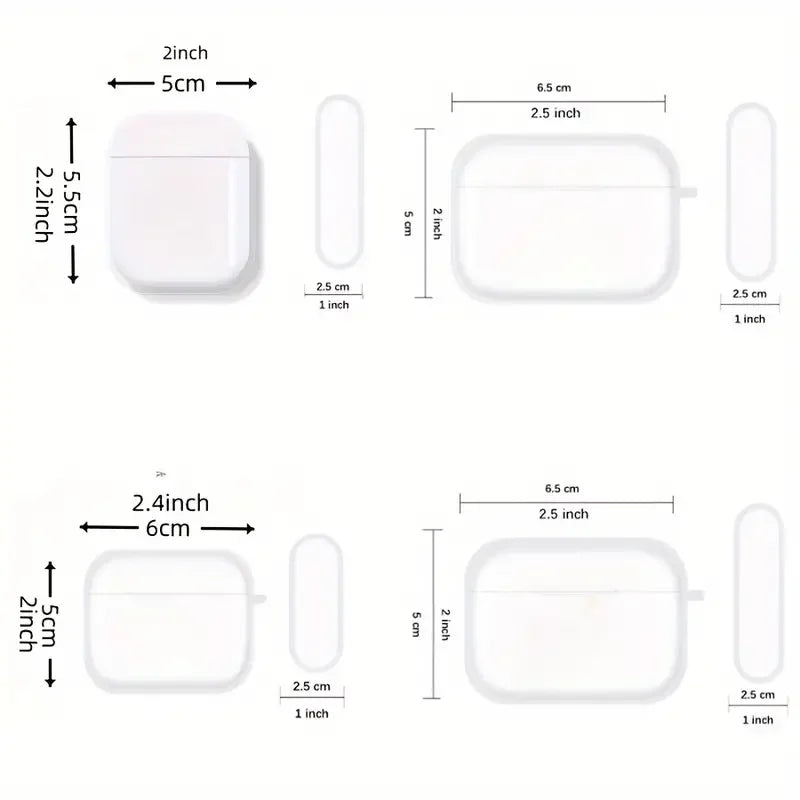 Bonita funda protectora para AirPods con forma de manzana verde en 3D | Divertida funda para auriculares