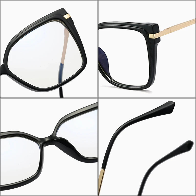 Stylish Retro Square Glasses Frame | Anti-Blue Light Protection