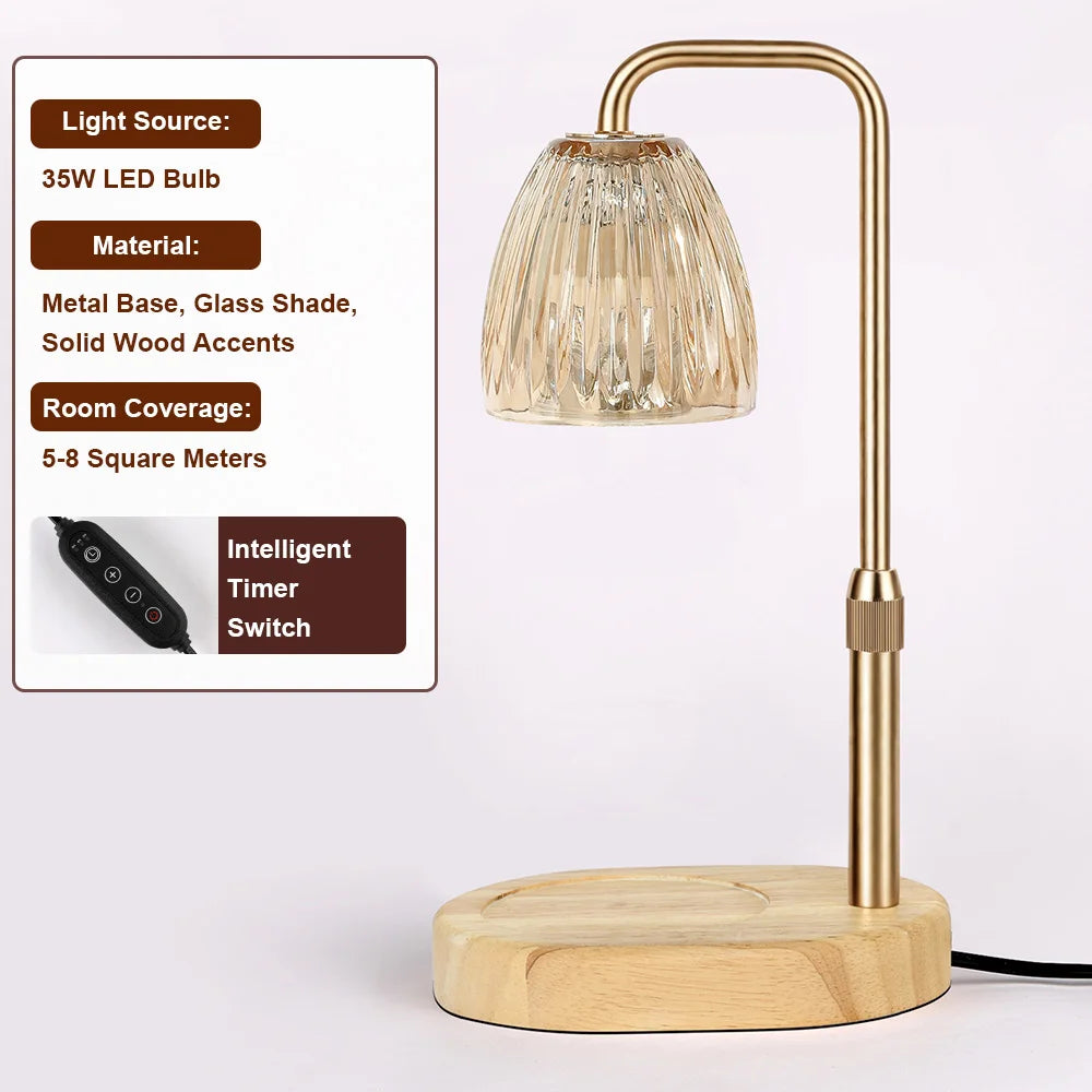 Electric Wax Melts Timer Candle Warmer Lamp | Aromatherapy Decor