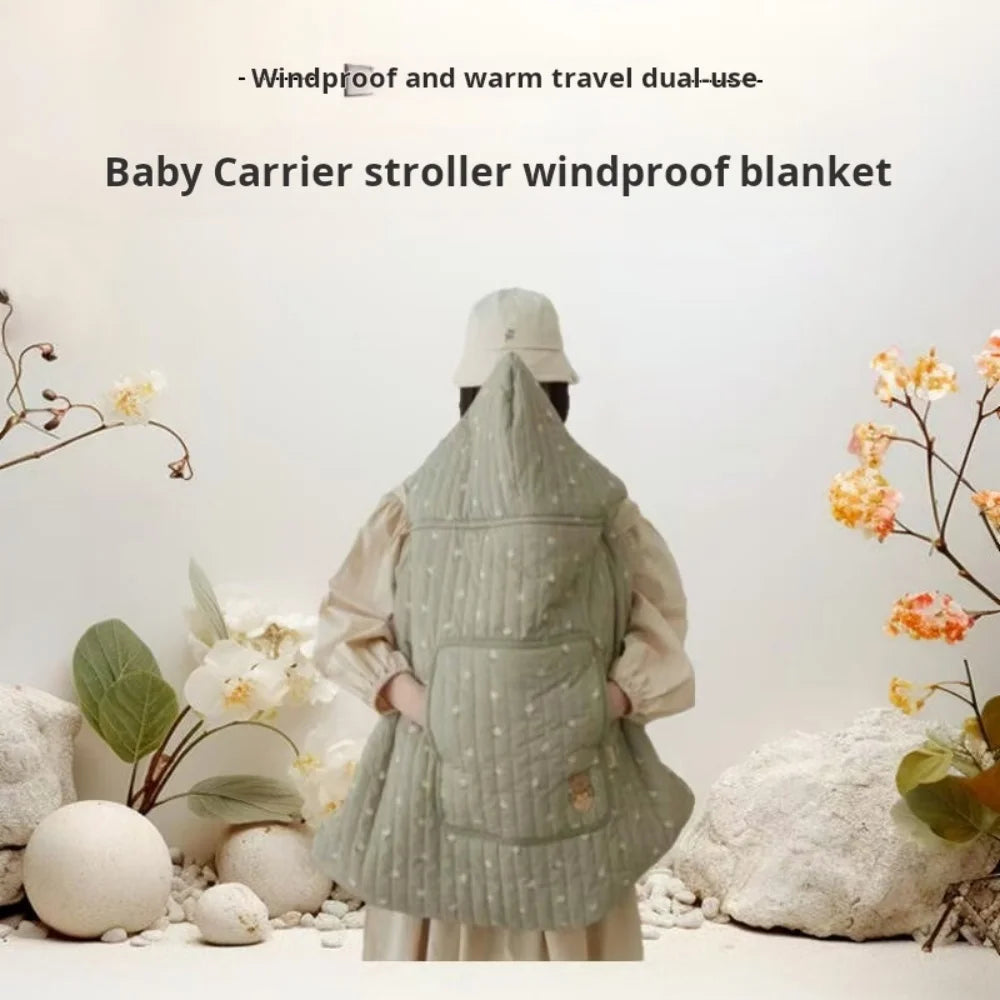 Windproof Blanket for Baby Carrier & Stroller | Cozy Comfort Wrap
