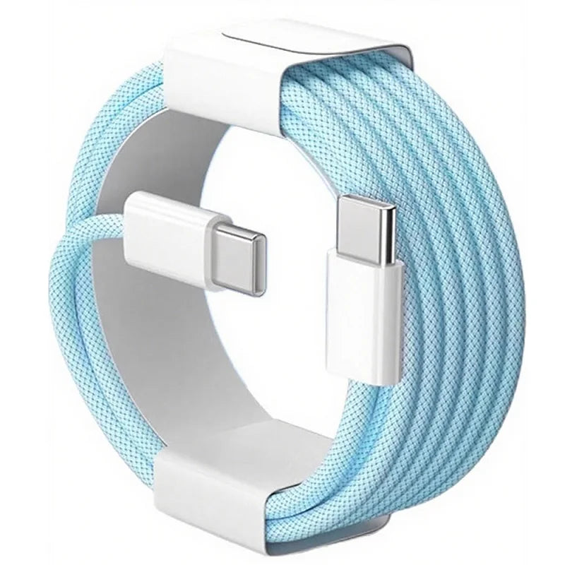 60W USB-C Fast Charger Cable | Nylon Braided Data Transfer