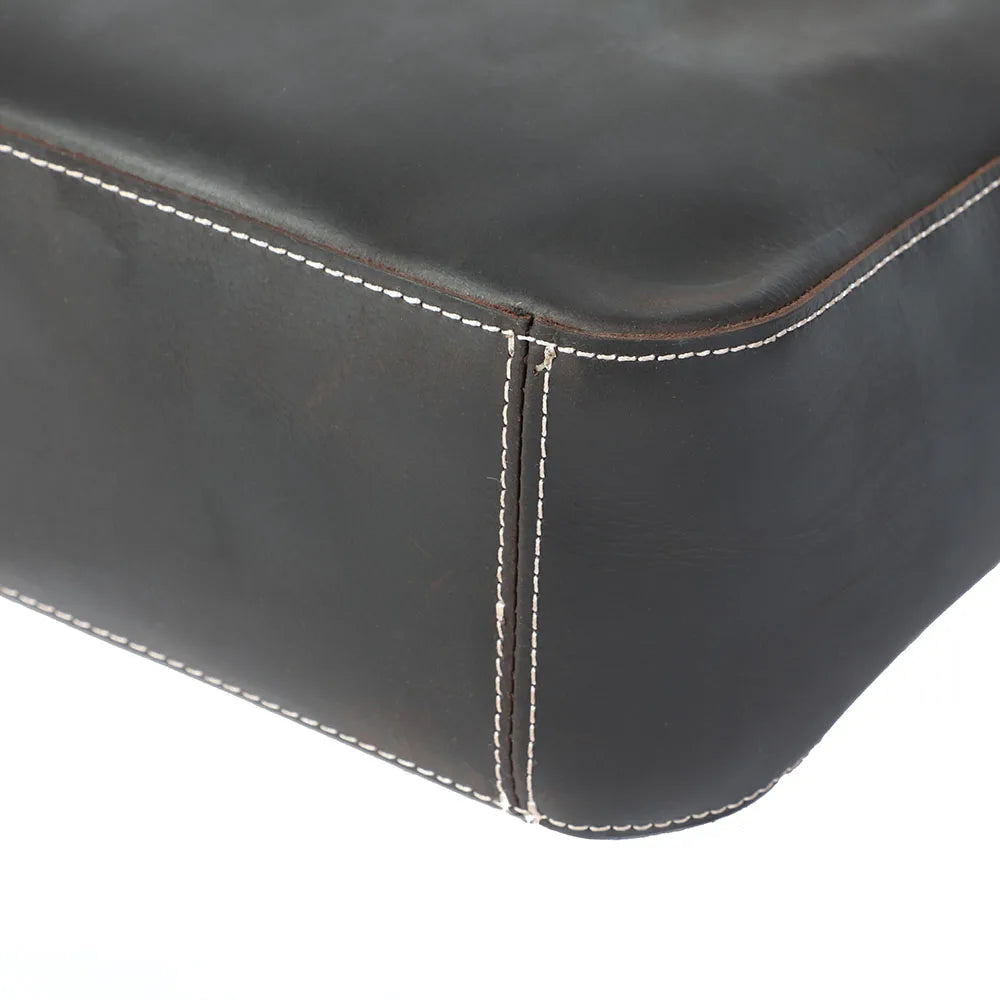Genuine Leather Tote Bag | Versatile Shoulder Bag for Men & Women