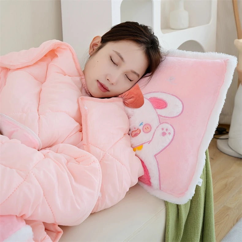 Cozy Fleece Wearable Blanket Hoodie | Warm Sherpa Wrap with Arms