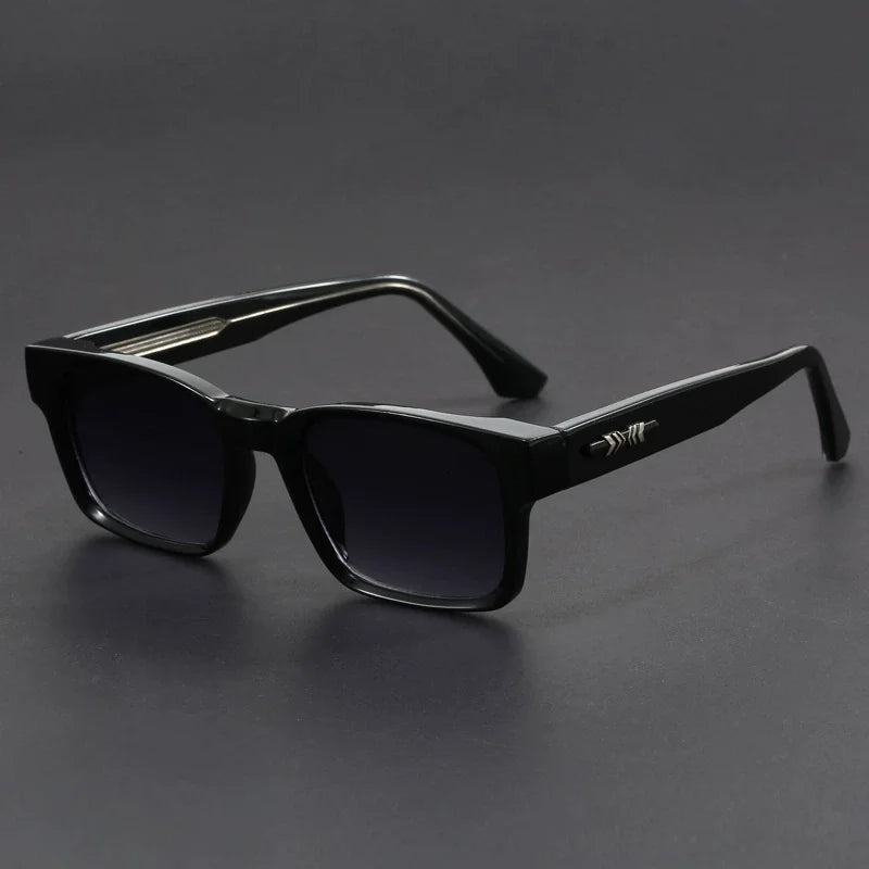 Fashionable Retro Square Full Frame Sunglasses for Men