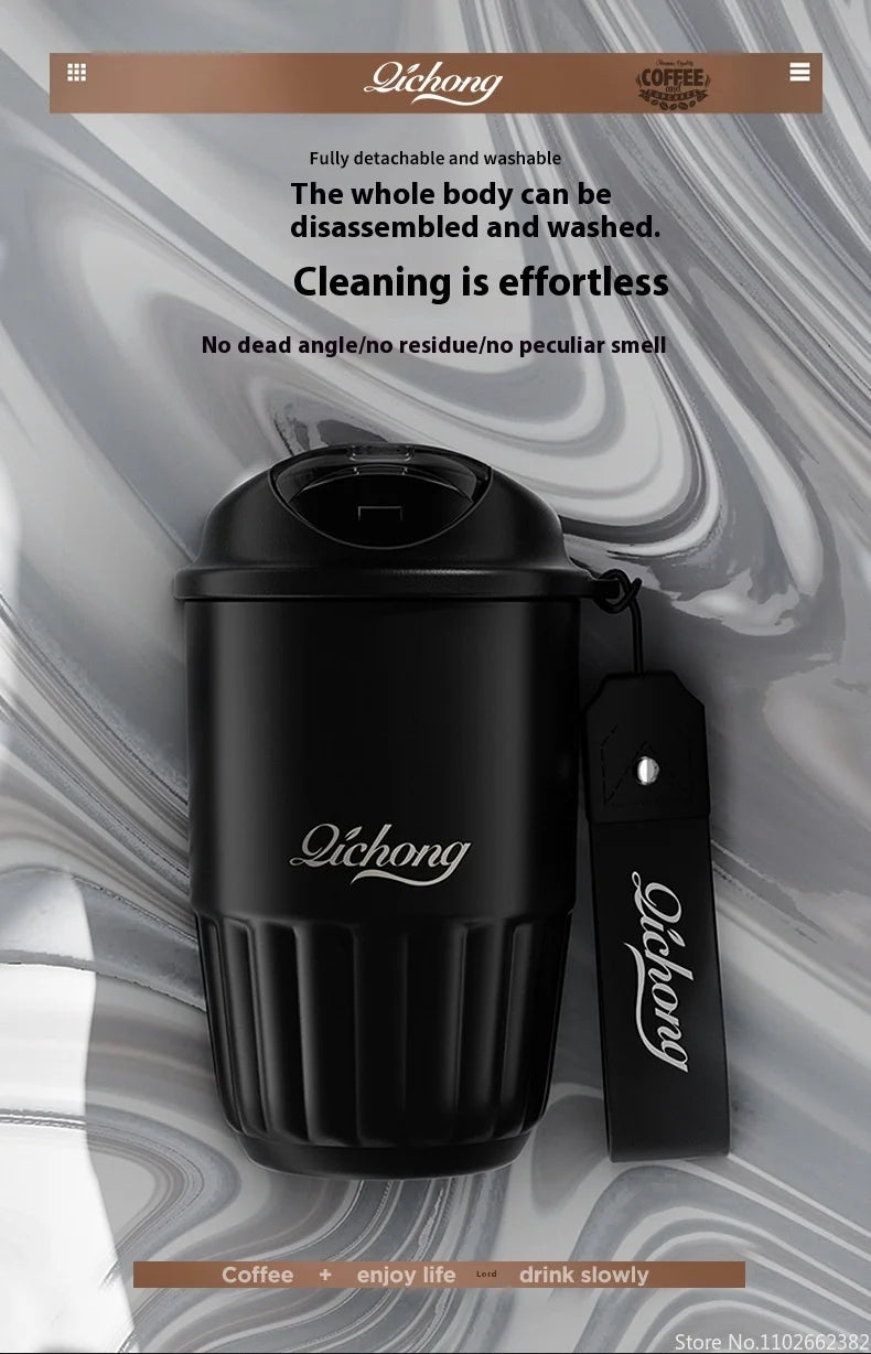 Vacuum Insulated Travel Coffee Mug | 410ML Ceramic Liner Tumbler