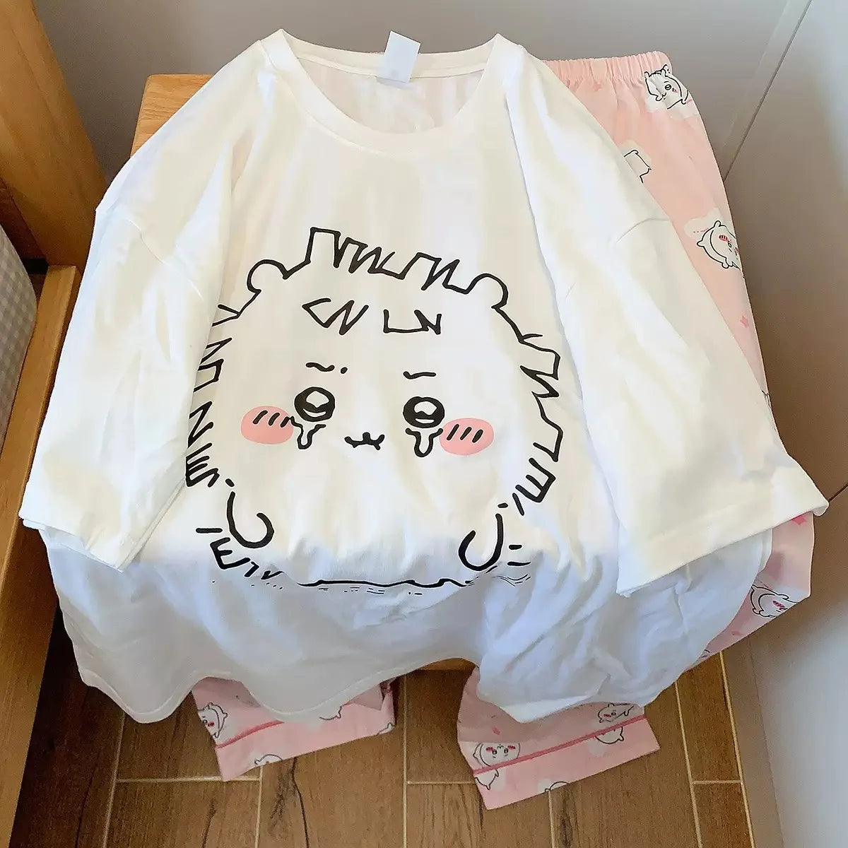 Cute Cartoon Pattern Summer Pajamas for Relaxed Comfort