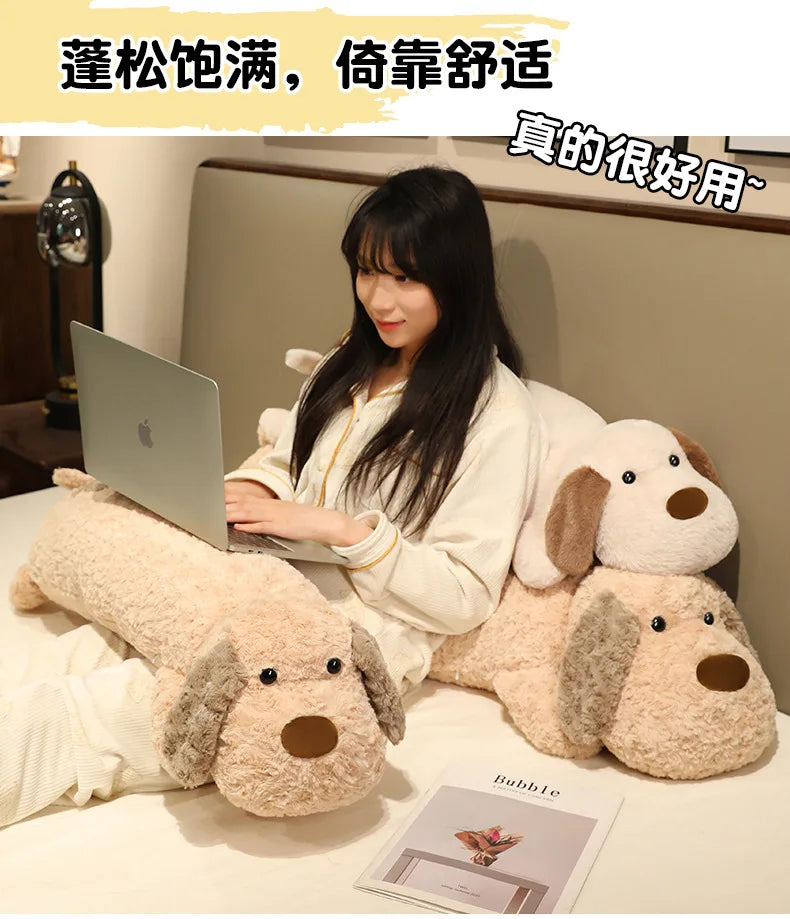 Cute Long-Haired Dog Plush Toy | Adorable Stuffed Animal Pillow