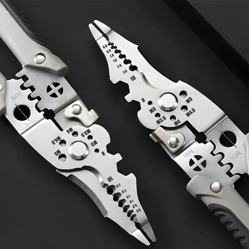 8.5 Inch Heavy Duty Multi-Functional Wire Stripper Cutter Pliers